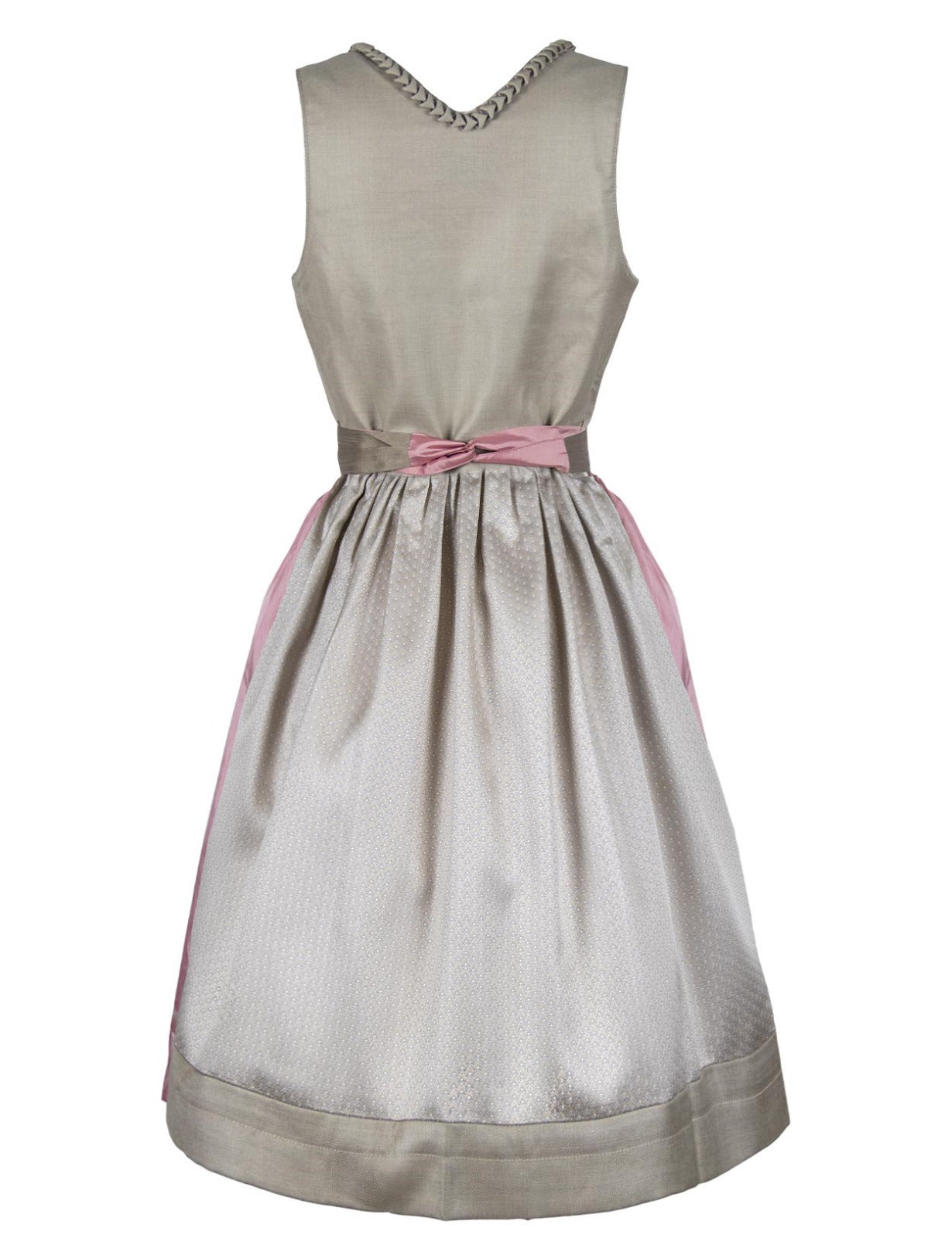 Traditionelles Dirndl midi mit zwei Schürzen