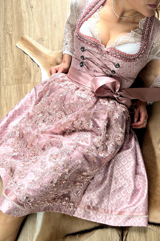 Midi Dirndl in Rosa